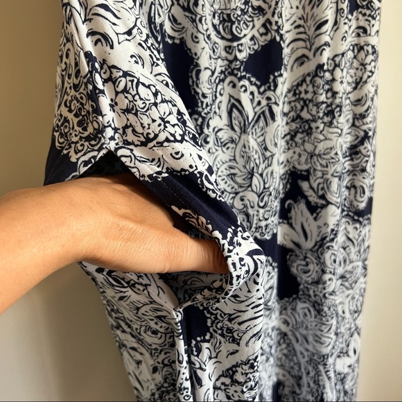 NWT SOMA High Neck Maxi Dress With Built-In Shelf Bra - Picture 8 of 11